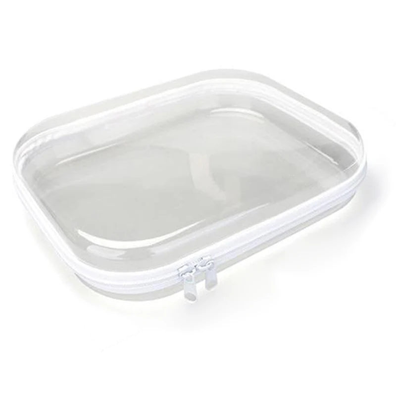 Clear Hard Shell Zipper Case (3 Pack)